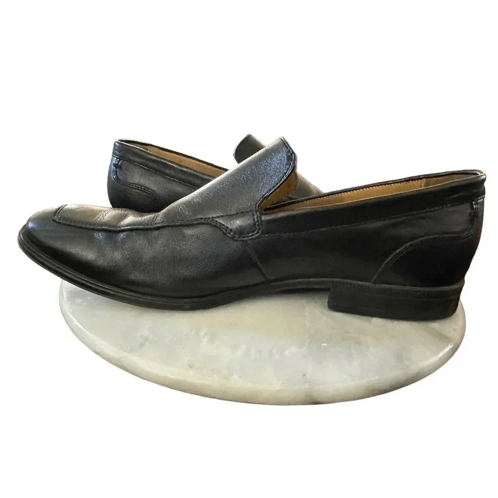 Cole‎ Haan C12329 Dalton 2 Gore Black Leather Slip on Dress Shoes Size 8.5M